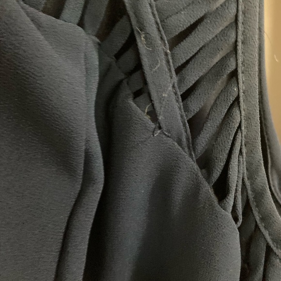 Knee length navy dress with lining - Picture 5 of 5